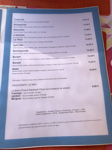 Baho Beach menu 5